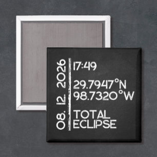 Custom 2026 Solar Eclipse Magnet