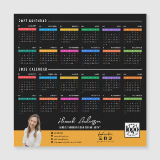 Custom 2027-2028 Calendar Business Logo Company
