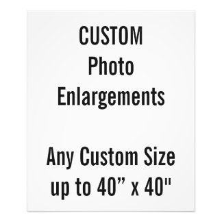 Custom 20"x24" Photo Enlargement up to 40”x40"