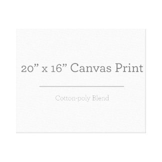Custom 20 X 16 Canvas