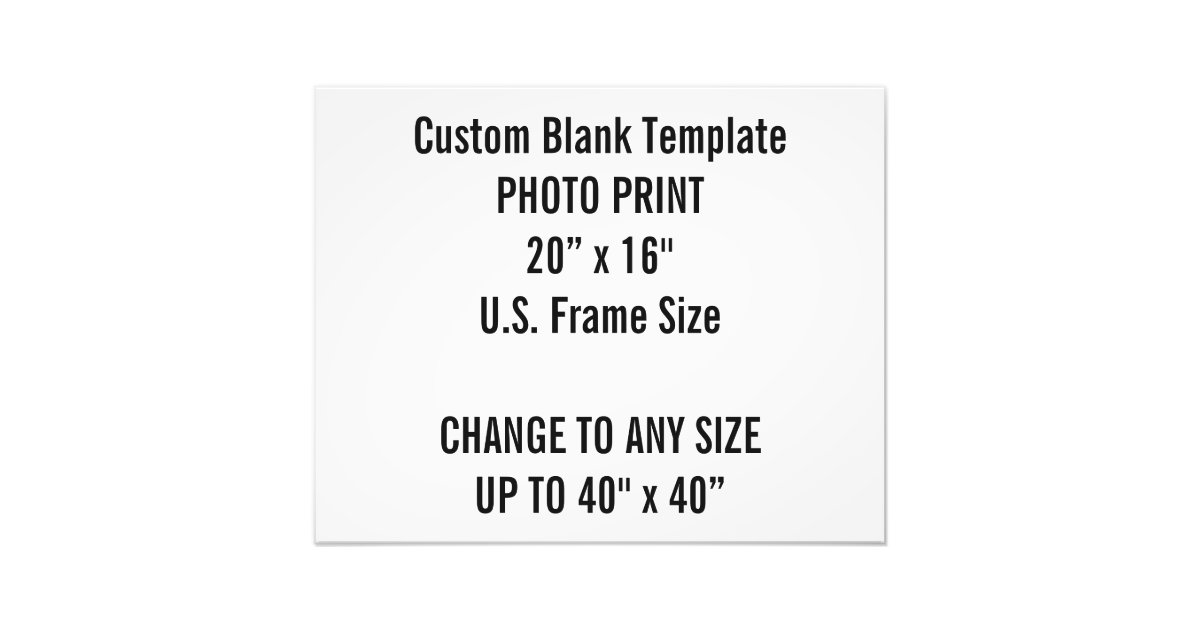 frame us size Custom 20