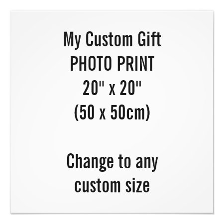 Custom 20" X 20" Photo Print Template