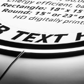 Custom 23" Round LED Sign with Circular Text (Edge)