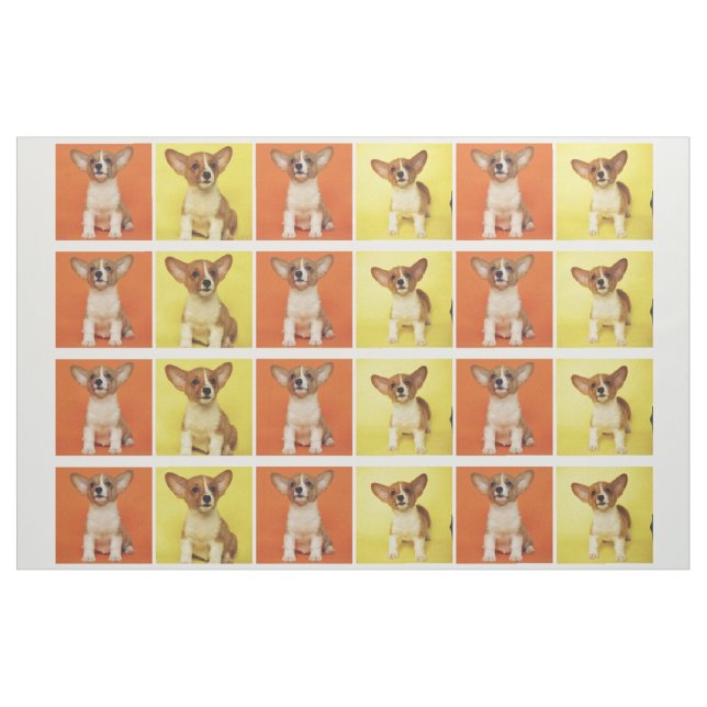 Custom 24 Photo Collage Your Pet Dog Picture On Fabric (Yard)