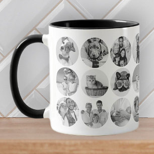 Custom 24 Photos Modern Family & Pet Memories Mug