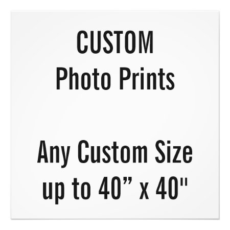 Custom 24" X 24" Photo Print (or Any Custom Size)