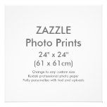 Custom 24&quot; X 24&quot; Square Photo Print Template at Zazzle