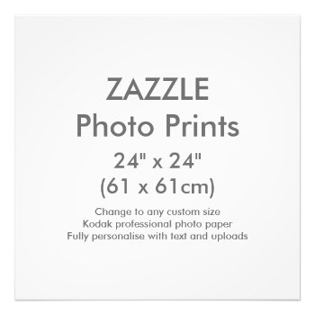 Custom 24" X 24" Square Photo Print Template by ZazzleDesignBlank at Zazzle