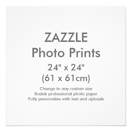 Custom 24" X 24" Square Photo Print Template