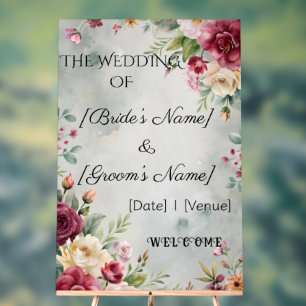 Custom 24" x 36" Wedding Acrylic Sign