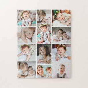 Custom 252 Piece Multi Photo Collage Jigsaw Puzzle