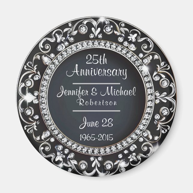Custom 25th Anniversary Magnet (Front)