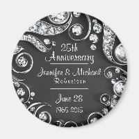 Custom 25th Anniversary Magnet