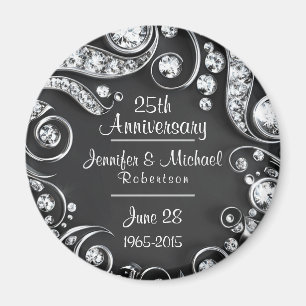 Custom 25th Anniversary Magnet