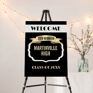 Custom 25th Reunion Foam board Sign