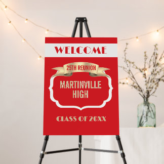 Custom 25th Reunion Foam board Sign