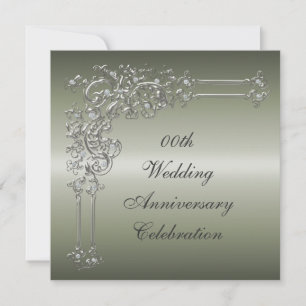 Custom 25th Wedding Anniversary Party Invitation