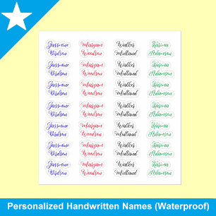 (Custom 28 Tags) Create Your Own Script Full Name Sticker