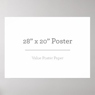 Custom 28 x 20 Poster