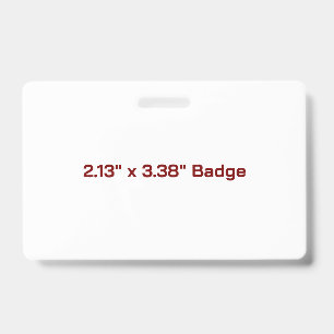 Custom 2.13" x 3.38" Badge