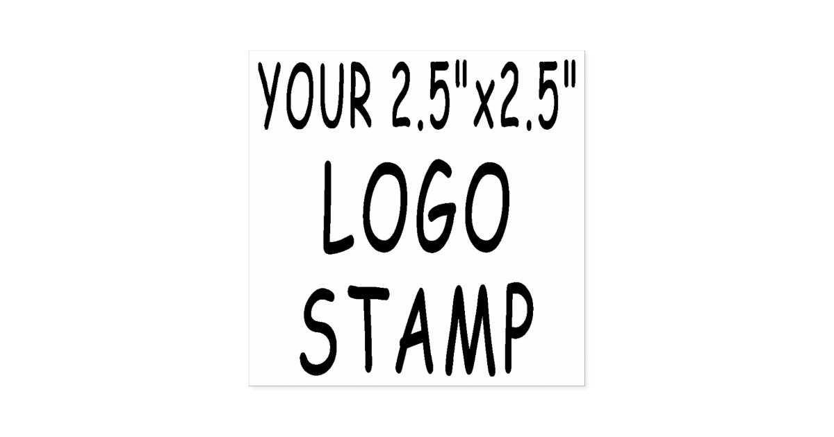 Custom 2.5 x 2.5 Rubber Stamp