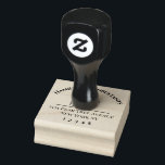 Custom 2.5" x 2.5" Rubber Stamp<br><div class="desc">Simple but effective logo and text design. This rubber stamp would suit a small consultancy or other business or sole trader. Easliy customizable fields for name,  address,  zip code and even change of logo. This stamp has been design for praticality and ease of use as well as clarity.</div>