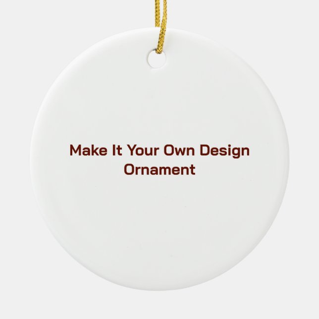 Custom 2.87" ceramic ornament (Front)
