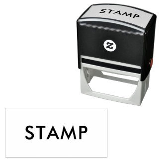 Custom 2.9" x 1.4" self-inking stamp