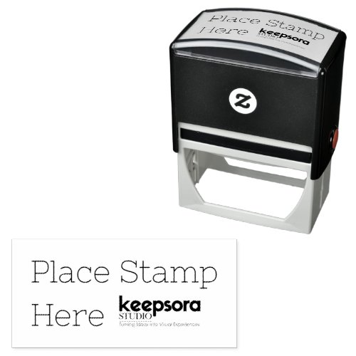 Custom 2.9" x 1.4" self-inking stamp