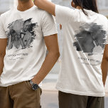 Custom 2 Brushed Effect Photo T-Shirt<br><div class="desc">Seeking a t-shirt that perfectly captures your sentiments? Try our stylish, customizable shirts that allow you to add two brushed-effect photos and a message on both sides. Ideal for family meet-ups, birthdays, hen parties, anniversaries or even commemorative occasions like funerals. Create a lasting memento with us today.</div>