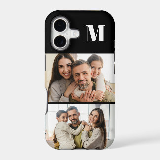Custom 2 Family Photo & Monogrammed iPhone 17 Case