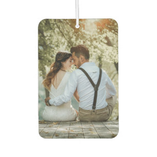 Custom 2 Photo Couple Car Air Freshener