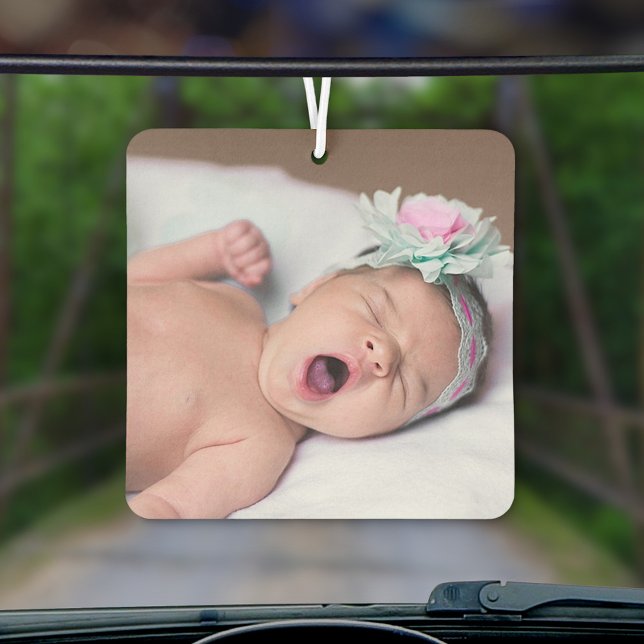 Custom 2 Photo DIY Easy Simple Template Auto Car Air Freshener (Creator Uploaded)