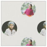 Custom 2 Photo Dot Print Fabric
