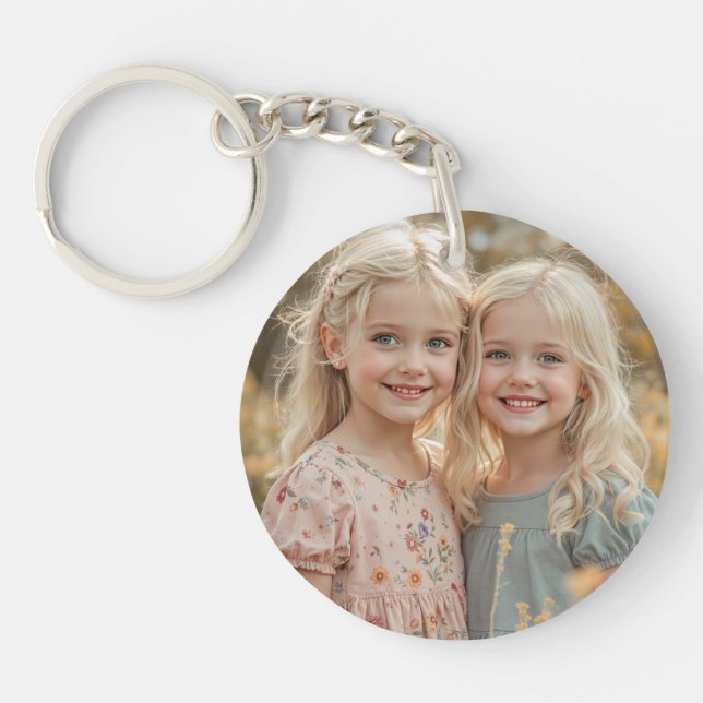 Custom 2 Photo Double Sided Acrylic Keychain (Front)