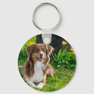 Custom 2 Photo Double Sided Pet Photo Keychain