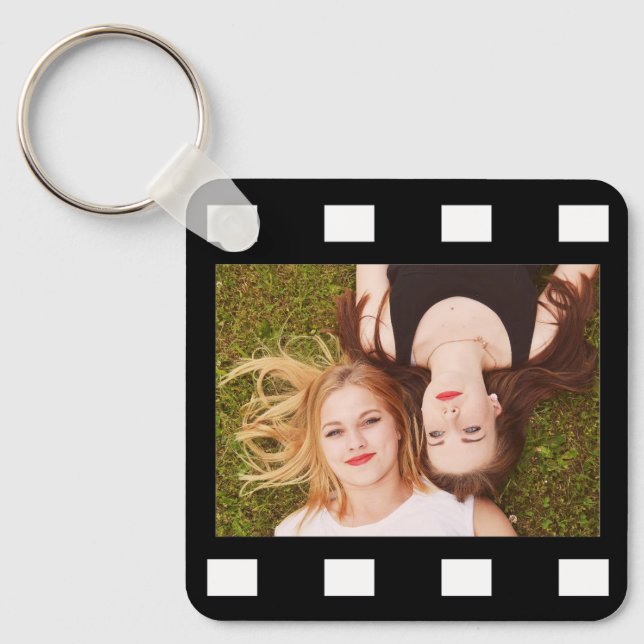 Custom 2 Photo Film Reel  Keychain (Front)