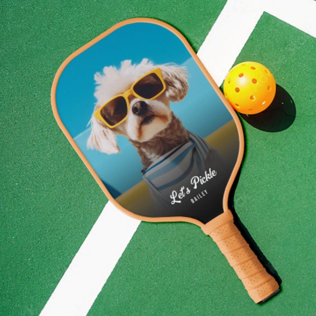 Custom 2 Photo Personalized Name Pickleball Paddle (Creator Uploaded)
