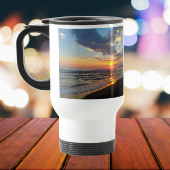 Custom 2 Photo Personalized Travel Mug by Standard_Studio at Zazzle