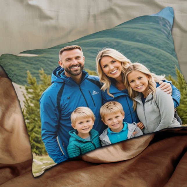 Custom 2 Photos Family Accent Pillow (Creator Uploaded)