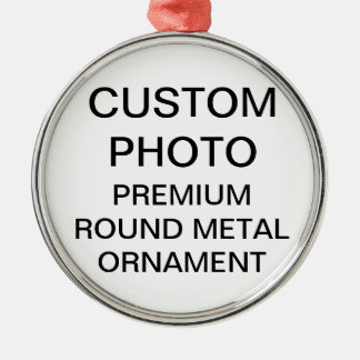 Custom  2" Round Photo Christmas Tree Ornament