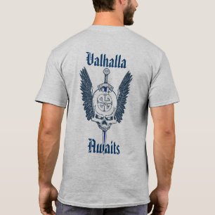Custom 2 Sided Valhalla Skull T-Shirt