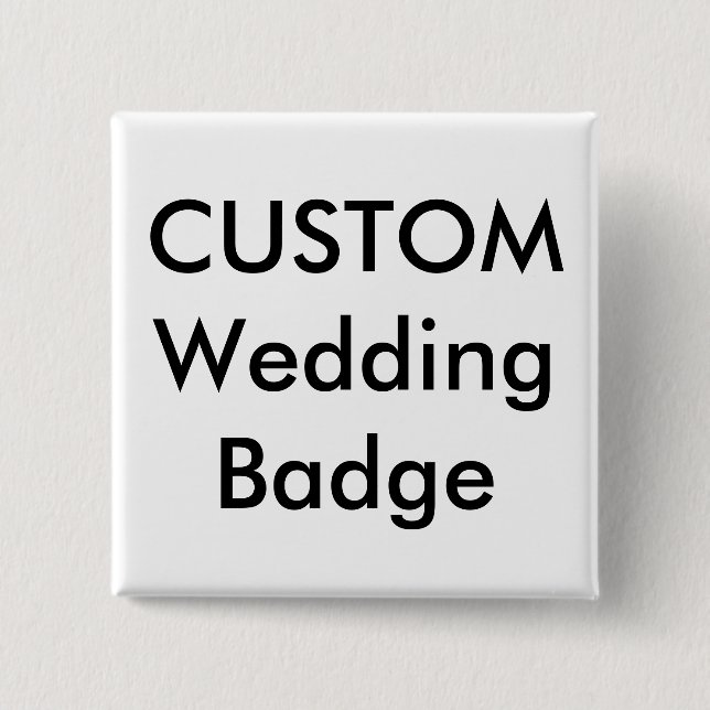 Custom 2" Square Badge Pin (Front)