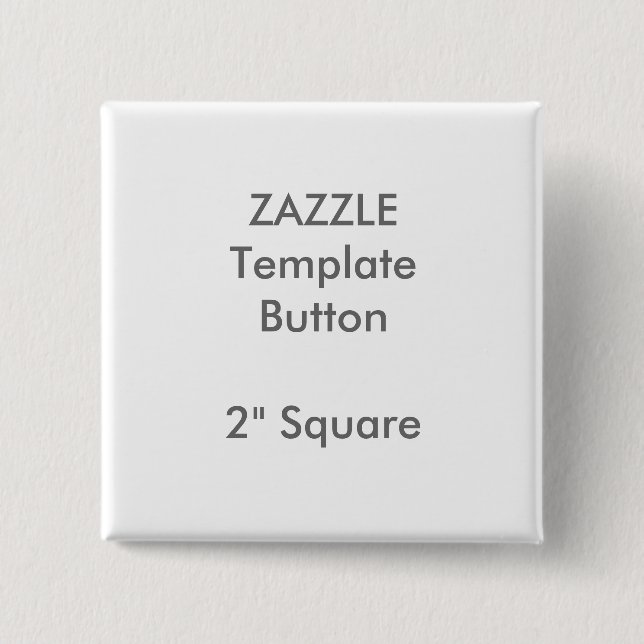 Custom 2" Square Button Badge Pin Blank Template (Front)