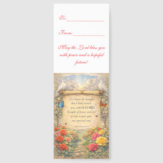 Custom 2" x 5.6", Christian Scripture Bookmark