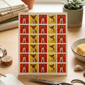 Custom 30 Photo Collage Your Pet Dog Picture On Temporary Tattoos