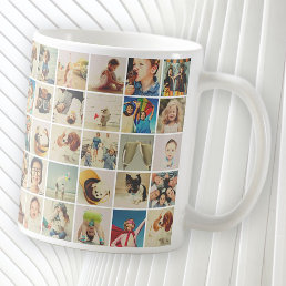 Custom 30 Photos Modern Family and Pet Coffee Mug
