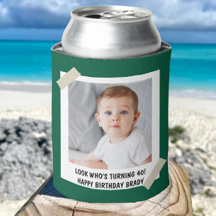 Custom 30th 40th 50th 60th 70 Birthday Party Favor Can Cooler