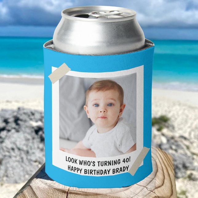 Custom 30th 40th 50th 60th 70 Birthday Party Favor Can Cooler (Creator Uploaded)