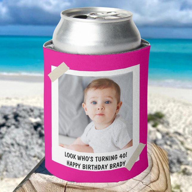 Custom 30th 40th 50th 60th 70 Birthday Party Favor Can Cooler (Creator Uploaded)